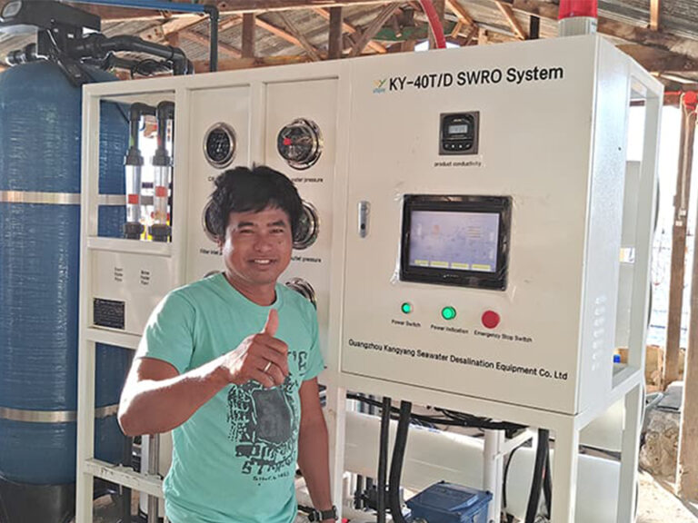 40Ton Per Day Sea Water Reverse Osmosis System in the Philippines